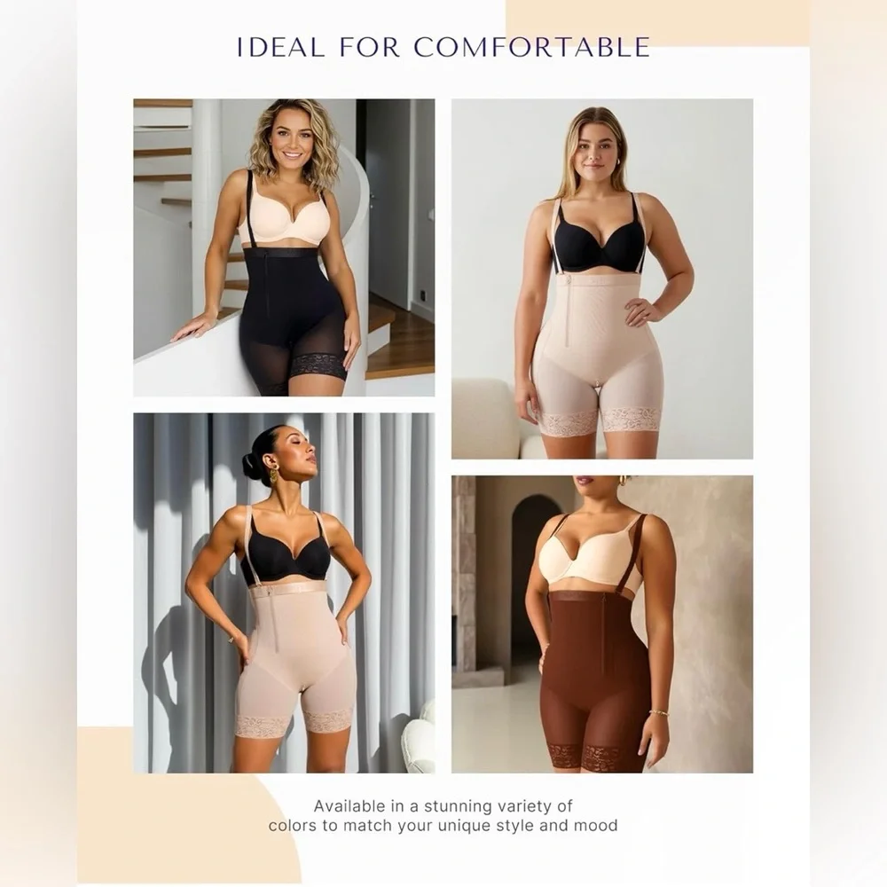 Elegant Black Bodysuit fajas Colombianas Moldeadoras body shaper 5XL - Picture 6 of 10